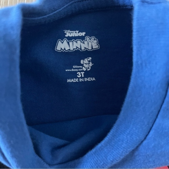 Disney junior Minnie Mouse Girls Patriotic T-shirt Sz 3T - Picture 3 of 4